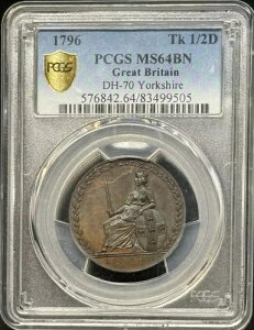 1796�N �R���_�[�g�[�N�� PCGS MS-64 BN DH-70 ���[�N�V���[