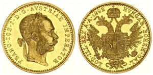�I�[�X�g���A �n���K���[ 1 Ducat 1892 �I���W�i������ Franz Joseph I F.ST 111121-