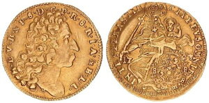 �o�C�G���� 1/2 Max D'Or 1723 Maximilian II�B �G�}�j���G�� �S�[���h(1679-1726)SS-VZ 120264-