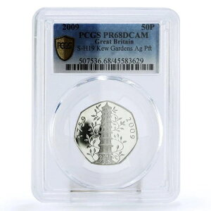 �p�� 50�y���X 250�N �L���[�K�[�f�� PR68 PCGS piedfort �V���o�[�R�C�� 2009-