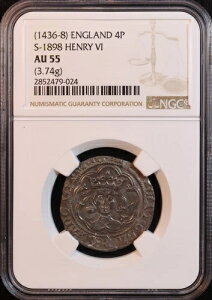 1436-38�N �C���O�����h�u�w�����[6���v ��� 4�y���X�E�O���[�g�AS-1898 - NGC AU55! �󏭃g�b�vPOP