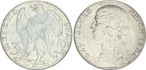 Weimar 3 Mark 1925D �f�U�C���T���v�� �V���o�[ VS 3 ����� RS4 �փf�U�C�� VZ-ST 65206-