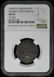 (1430-31) �C���O�����h S-1859 �J���[ �w�����[6�� 4P NGC AU53