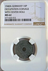 �h�C�c NGC 62 Reichskreditkassen ��3�鍑 10 RCF �Z���^�[���R�C�� 1940 ���A-