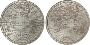 �i1820�N���j�C�M���X���E�n�} �z���C�g���^�����_�� PCGS AU �ڍ� 74mm