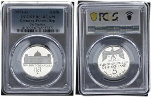 5�}�[�N 1971 G �h�C�c�鍑�����L�O �I�[�v���E�B���h�E �o���A���g PCGS PR67DCAM 90813