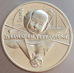 �h�C�c / Victor Huster 2019 20 ���[�� Proba Weimarer Verfassung�ANr 74 !!