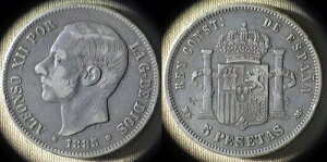 �X�y�C���F1885(86)MS-M 5 Pstas VF-XF �킸���Ȃւ��� # 688 IR5626