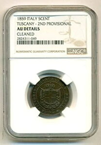 �C�^���A �g�X�J�[�i 1859�N ��2�Վ����{ 5 Centesimi AU �ڍ� NGC