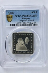 2008 �n���K���[ �e�B���@�_�� �v�X�J�V�� �d�b�w�����h 1000 �t�H�����g �R�C�� PCGS PR 68 DCAM