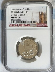 2019�N 10P �p�� B-�W�F�[���Y�E�{���h 007 NGC MS64 DPL �p���R�C���n���g