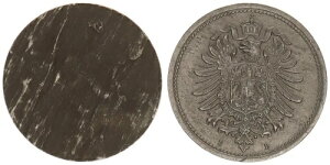 Kaiserreich 10 Pfennig Mzz B �~�X�v�����g: Eagle Side One-Sided Vz 124154