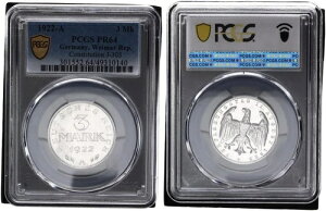 3�}�[�N 1922 A �A���~�j�E�� J.303 �����v���[�g (PP�A�v���[�t) PCGS PR64