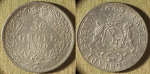 �h�C�c �B: �u���[���� 1840 36 Grote CH.AU Nice #233 IR8475
