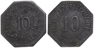 �h�C�c - Union M?lke Wenceslaus-Grube 10 Pfennig o.J. - �ً}���̂���