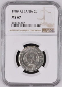 1989�N �A���o�j�A 2���P NGC MS 67 *TOP POP* (����/����) *���j�b�P��*