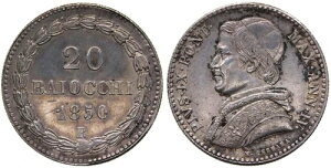 �C�^���A ���c�� �o�`�J�� *** 20 BAIOCCI *** 1850 *** ���i�� *** CV ~ $300 *** m3