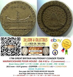 1796 GB �R���_�[ �n�[�t�y�j�[ - �o�[�~���K�� �n���@ - D & H 63 a - �V���[�v - CT 972