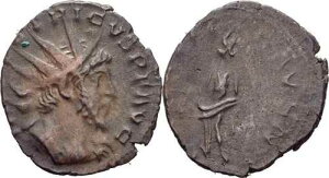 R?MISCHE KAISERZEIT Antoninian Tetricus I.�A270-273 �I���W�i�� �~�����c�F #FAD100
