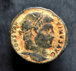 �R���X�^���e�B�k�X 1 �� AD 306-337.? Follis (a225)-