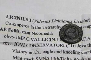 ?? ???? �Ñネ�[�}�̃��L�j�E�X 1 �� (308-324) AE FOLLIS NICOMEDIA �~���g 2.24Gr B85