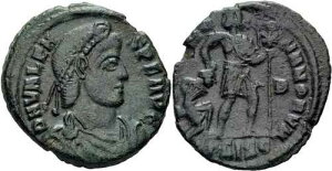 Valens Centenionalis Siscia 367-375 GLORIA ROMANORVM ���o�����c�� RIC 14 b) xi-
