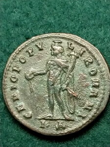 AE Follis MAXIMIANUS�A��1������� GENIO POPVLI ROMANI Cyzicus 28mm�A9.8 gr