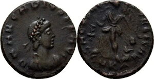 ���[�}�鍑 Cyzicus Follis 388-408 Arcadius �I���W�i���R�C�� #FSK314-