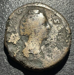 141-161 AD �̕P�t�@�E�X�e�B�i 1 ���s�E�X AE �Z�X�e���e�B�E�X�̍� ���[�} 31.4mm 23g �R�C��