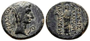 *AET* LAODICEA AD LYCUM (�t���M�A) AE19�B�A�E�O�X�g�D�X�B VF+�B�[�E�X�B