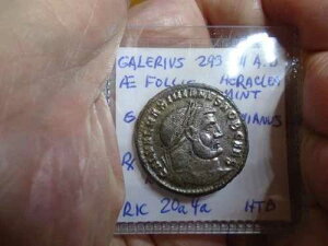 �C���y���A�� ���[�} �K�����E�X 293-311 AD AE Follis RiC.20a4a (9.8 gm) �w���N���A �~���g