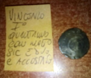 R@RISSIMO VINCENZO 1° QUATTRINO CON MOTTO SIC E DUE E JUXTAPOSTATE N.2027-