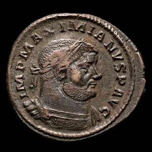 *���c�F���i�G* Maximianus Follis MONETA S AVGG ET CAESS NN SF / ITR Trier 302-303