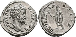 �Z�v�e�B�~�E�X �Z�E�F���X (AD 193-211) ���[�} �f�i���E�X ����� �p�V�X RIC 265 �����E