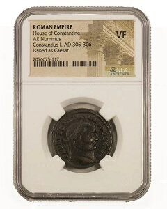 NGC ( VF ) �R���X�^���e�B�E�X 1 ���N�����X�̃��[�} AE1 ( Nummus / Follis ) AD 305 - 306