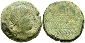 �I�u���R�i�|���N�j���A�n�G���j�B�Ƃ��āB (Ae. 19.40g/28mm)�B�I���O 220 �` 20 �N(Fab-1791)�B Anv: �L���u