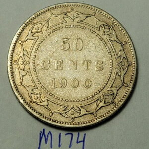 1900�N �j���[�t�@���h�����h��� 50�Z���g �n�[�t�h�� �r�N�g���A NFLD M174