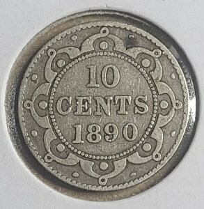 1890�N �j���[�t�@���h�����h 10�Z���g �X�^�[�����O�V���o�[ 0.925�|���h �R�C�� - ���B�N�g���A���� (333)