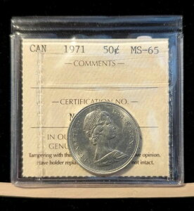 1971�N ICCS �O���[�h �J�i�_ 0.50 �Z���g�A**MS-65** # NZ 283