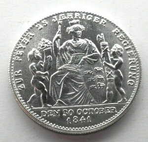 �h�C�c�A�M���a�� �������e���x���N 1�O���f�� 1841�N �͑��i 37.45mm 23g �⃁�b�L BB1