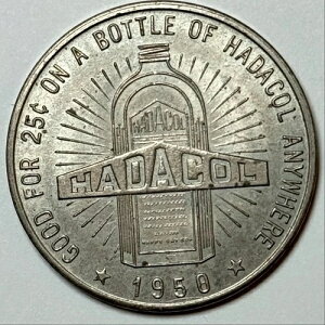 1950�N�� Hadacol Token ���t�@�C�G�b�g LA LeBLANC LAB 25�Z���g����