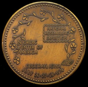 1974�N �A�C�I���B�f�R�[�� �m���f�B�b�N�t�F�X�g ���[�Y�}�����O�W �X�g�[���~�����_�� 40mm