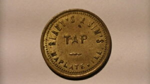 GLADY'S & JIM'S NAPLATE ILLINOIS 5�Z���g�����̃g���[�h�g�[�N�� �󏭃R���N�^�[�Y�A�C�e��