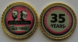 AA �r�����{�u �I�[���h�^�C�}�[ 35 �N �s���N���[�v�G�b�W �֎��R�C���`�b�v 1 3/4 �C���`