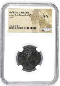 Callatis (Kallatis) Moesia AE �u�����Y�Ac�B�I���O 3 �` 2 ���I | NGC Ch VF �A�|��