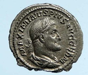 Maximinus I Thrax 236AD �V���o�[ ���A ���Ñネ�[�} �R�C�� PAX SCEPTER i95871-