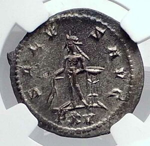 GALLIENUS �{���̌Ñ� 267AD �A���e�B�I�L�A ���[�} �R�C�� APOLLO TRIPOD NGC i81333