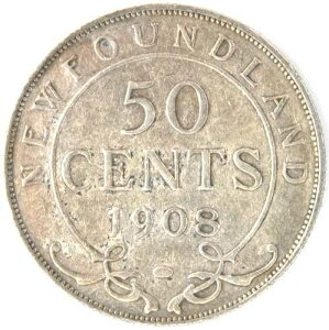 1908�N �j���[�t�@���h�����h 50�Z���g .925 ��� �L���O�G�h���[�h7�� KM#11 �ᒒ�� EF
