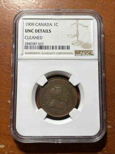 1909 �N�J�i�_ 1C 1 �Z���g �y�j�[ - NGC UNC �̏ڍׁB