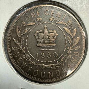 1880�N �j���[�t�@���h�����h �J�i�_ �J�i�f�B�A���E�r�N�g���A ��^1�Z���g�d�� ��ԗǍD